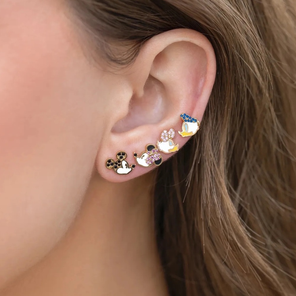 Mickey & Friends Earring Set, Mickey & Minnie Earrings, Daisy & Donald Earrings